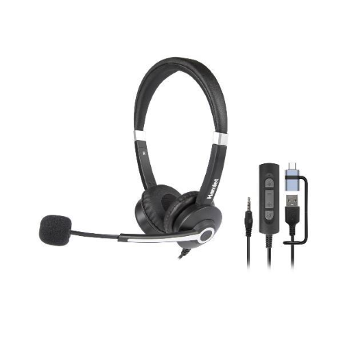 HAMLET CUFFIA BUSINESS BIAURALE CON MIC.